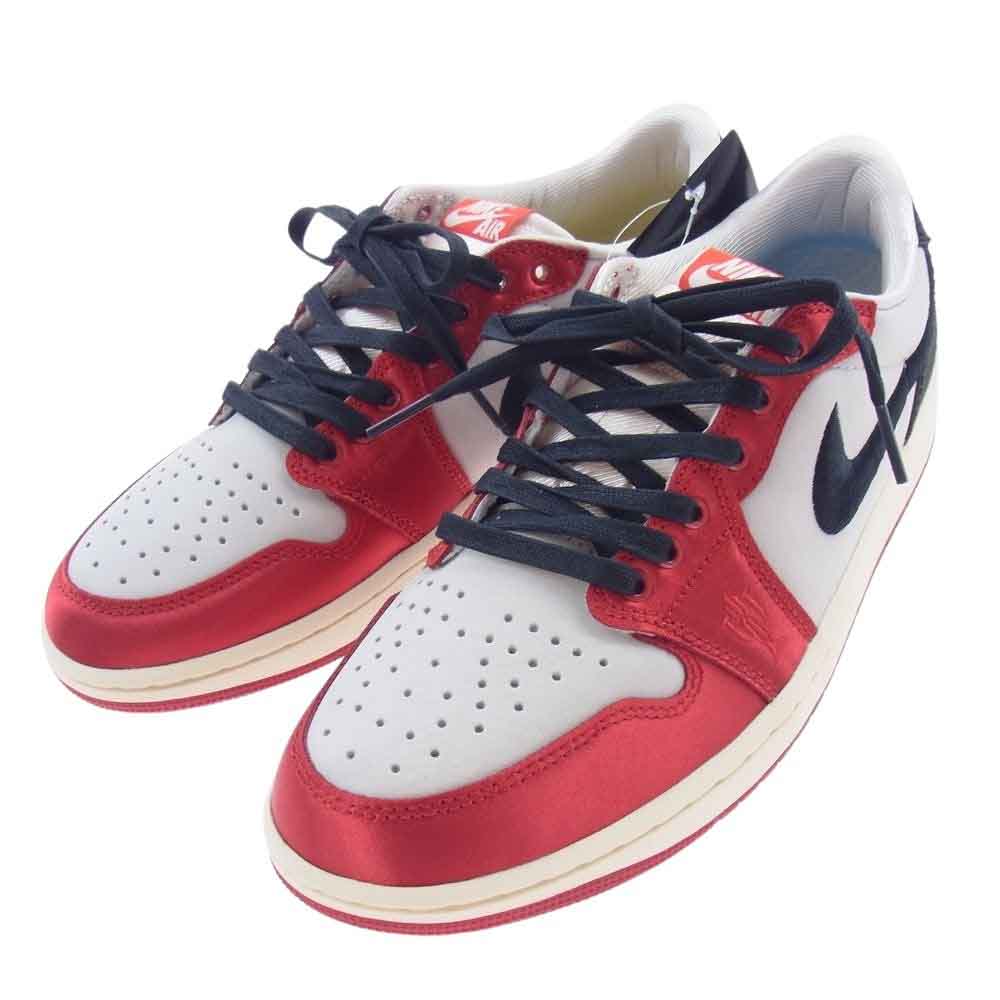 NIKE ナイキ FN0432-100 Trophy Room トロフィールーム  Air Jordan 1 Low OG Sail and Varsity Red エアジョーダン1 ロー OG セイル アンド バーシティレッド ローカット スニーカー ホワイト系 レッド系 27cm【新古品】【未使用】【中古】