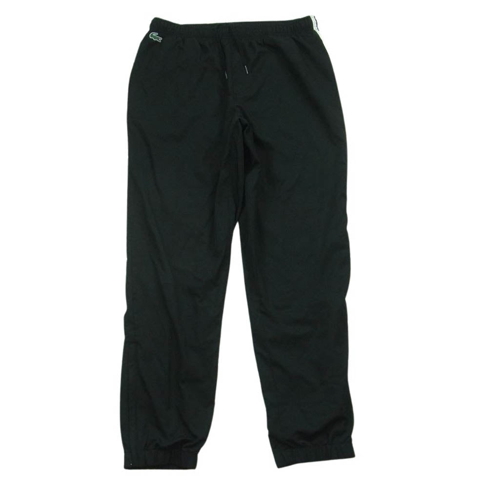 LACOSTE ラコステ サイドライン ロゴ ジョガー パンツ ベトナム製 ブラック系 L【中古】