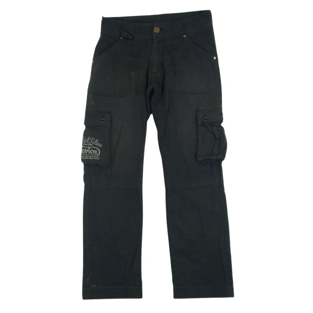 ノートン 31N1700 デニム カーゴ パンツ コットン ポリウレタン 中国製 ダークグレー系 XL【中古】