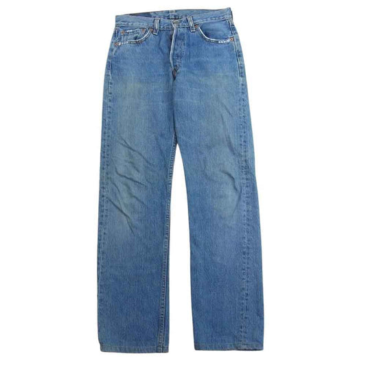 Levi's リーバイス 米国製 501 W28 L32 ボタンフライ ボタン裏刻印553 デニム パンツ インディゴブルー系 W28【中古】