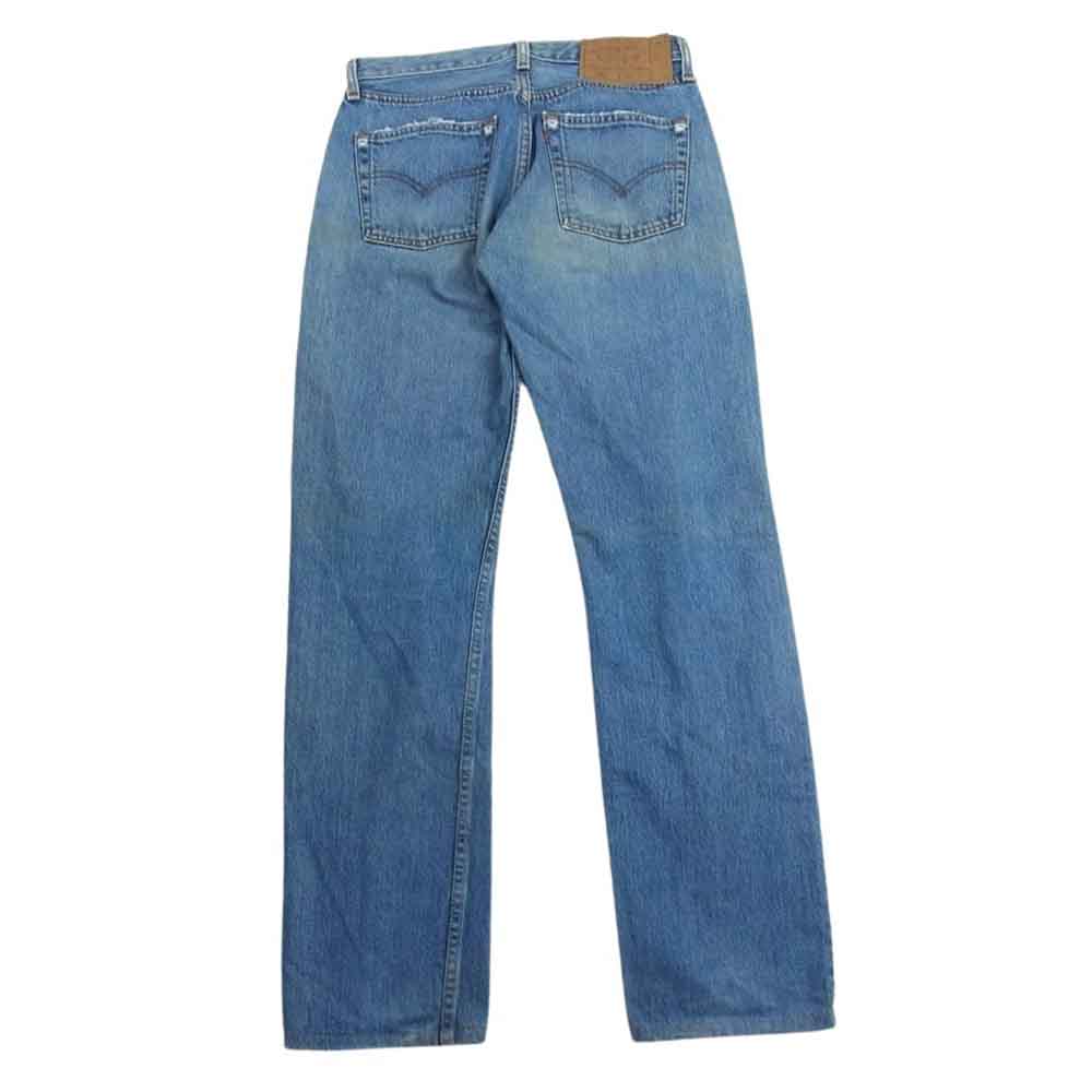 Levi's リーバイス 米国製 501 W28 L32 ボタンフライ ボタン裏刻印553 デニム パンツ インディゴブルー系 W28【中古】