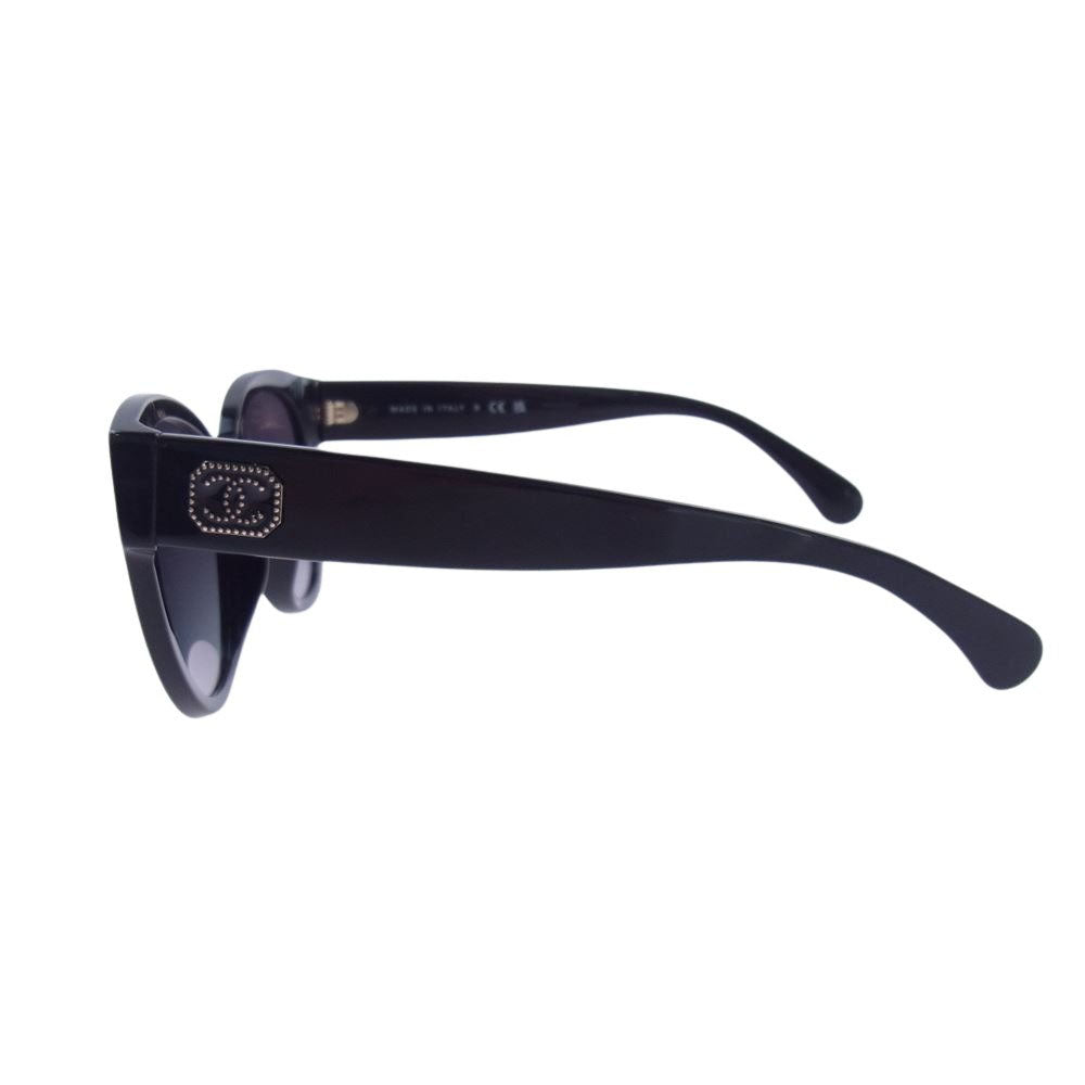 CHANEL シャネル CH5477A BUTTERFLY SUNGLASSES ココマークバタフライ サングラス 5618 140 ブラック系【中古】