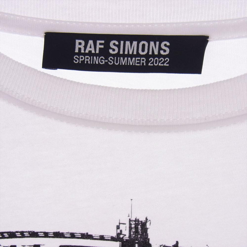 RAF SIMONS ラフシモンズ 22SS  OVER SIZED TECHNO PIERCER T SHIRT 半袖 Tシャツ ホワイト系 M【中古】