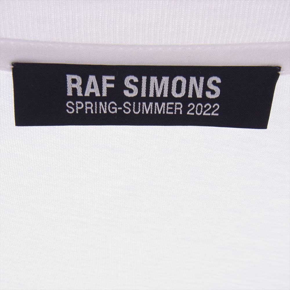 RAF SIMONS ラフシモンズ 22SS  OVER SIZED TECHNO PIERCER T SHIRT 半袖 Tシャツ ホワイト系 M【中古】