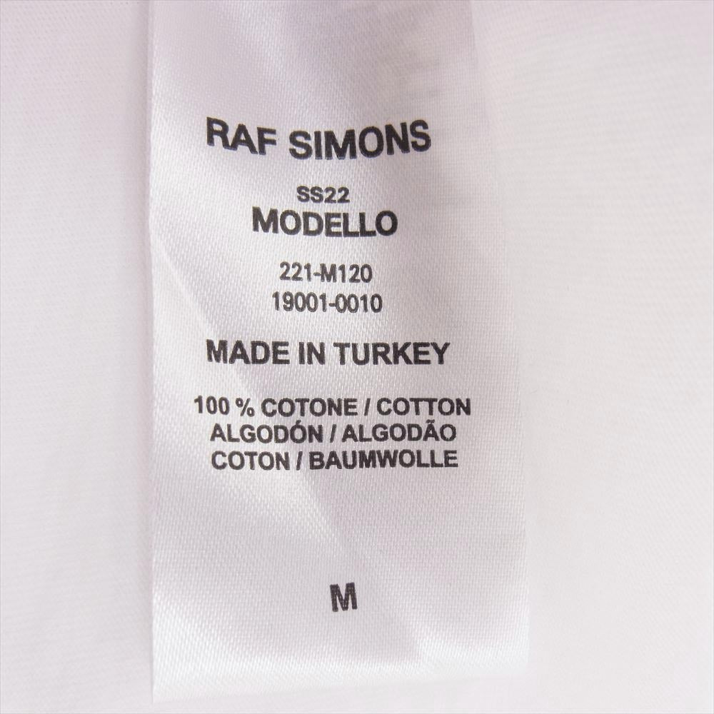 RAF SIMONS ラフシモンズ 22SS  OVER SIZED TECHNO PIERCER T SHIRT 半袖 Tシャツ ホワイト系 M【中古】