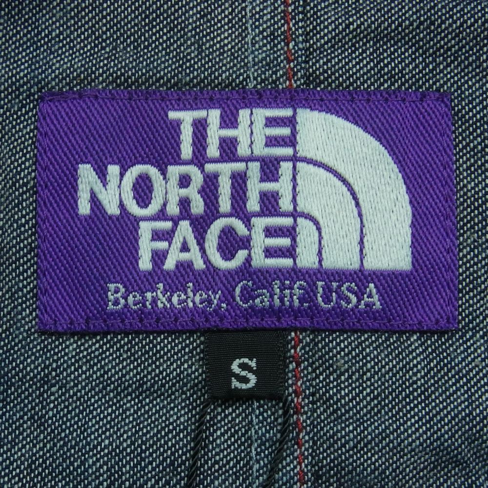 THE NORTH FACE ノースフェイス NP2289N パープルレーベル SWALLOW TAIL JACKET スワロー テイル ジャケット デニム インディゴブルー系 S【極上美品】【中古】