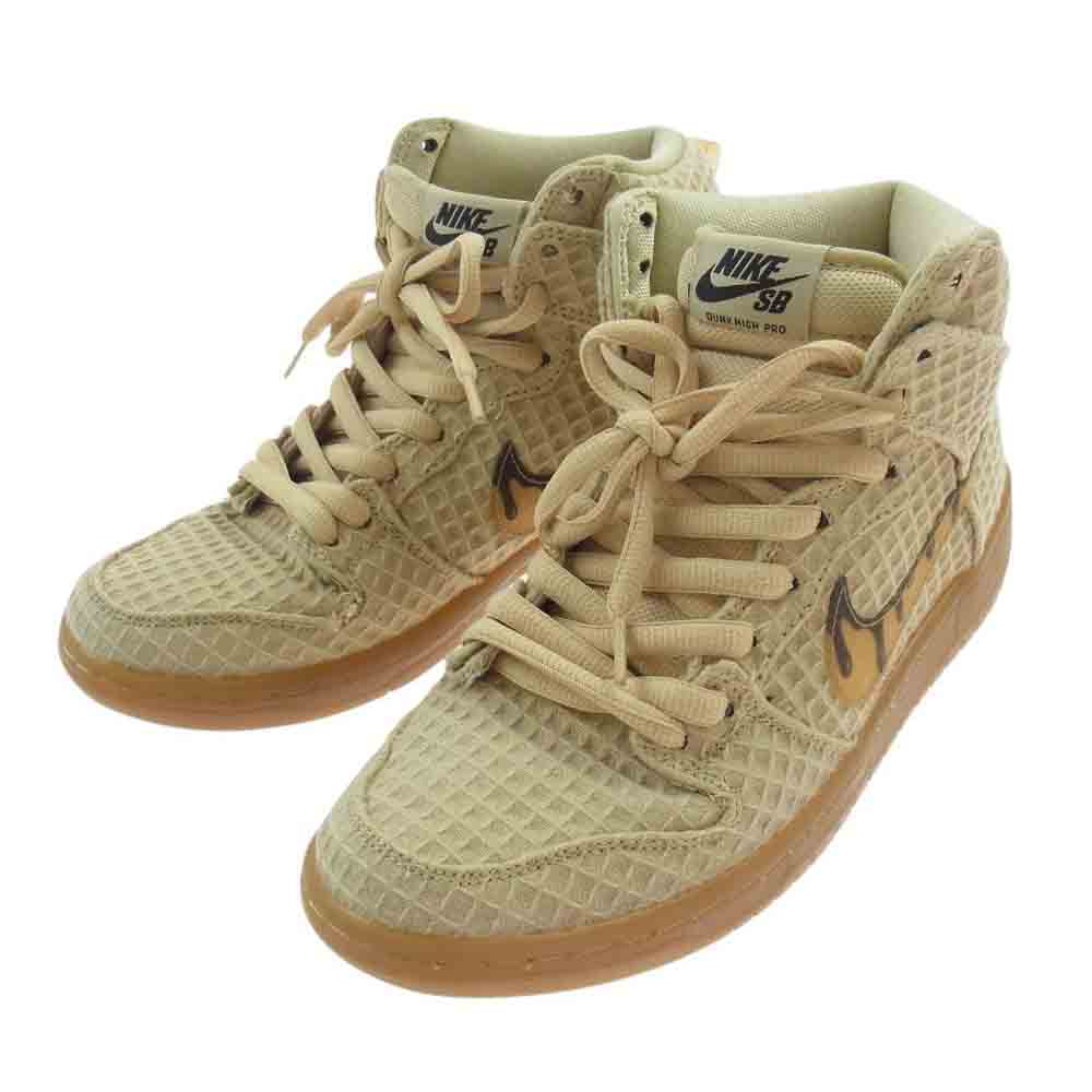 NIKE ナイキ 313171-722 SB Dunk High PRM Waffle ダンク ハイ プレミアム ワッフル ブラウン系 26.0cm【中古】