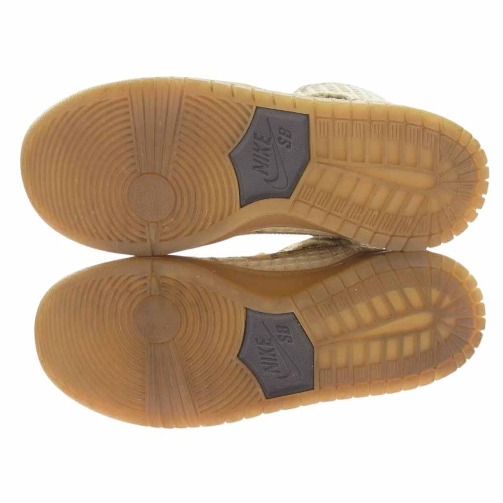 NIKE ナイキ 313171-722 SB Dunk High PRM Waffle ダンク ハイ プレミアム ワッフル ブラウン系 26.0cm【中古】