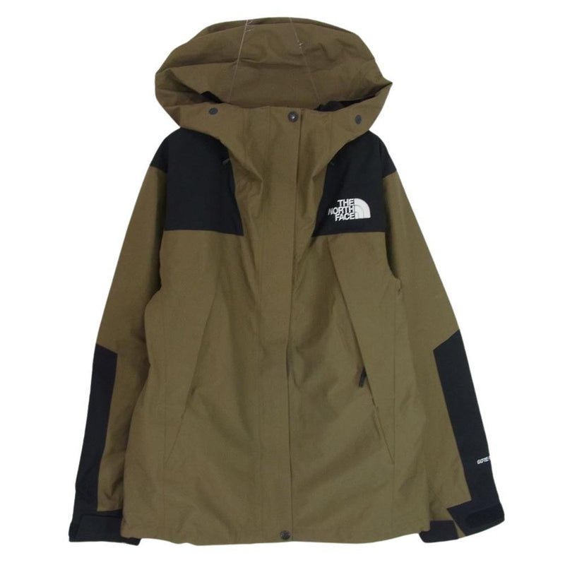 THE NORTH FACE ノースフェイス NPW61800 MOUNTAIN JACKET マウンテン ジャケット GORE-TEX ゴアテックス マウンテンパーカー レディース カーキ系 XL【中古】