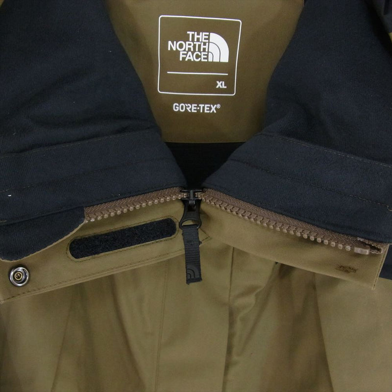 THE NORTH FACE ノースフェイス NPW61800 MOUNTAIN JACKET マウンテン ジャケット GORE-TEX ゴアテックス マウンテンパーカー レディース カーキ系 XL【中古】