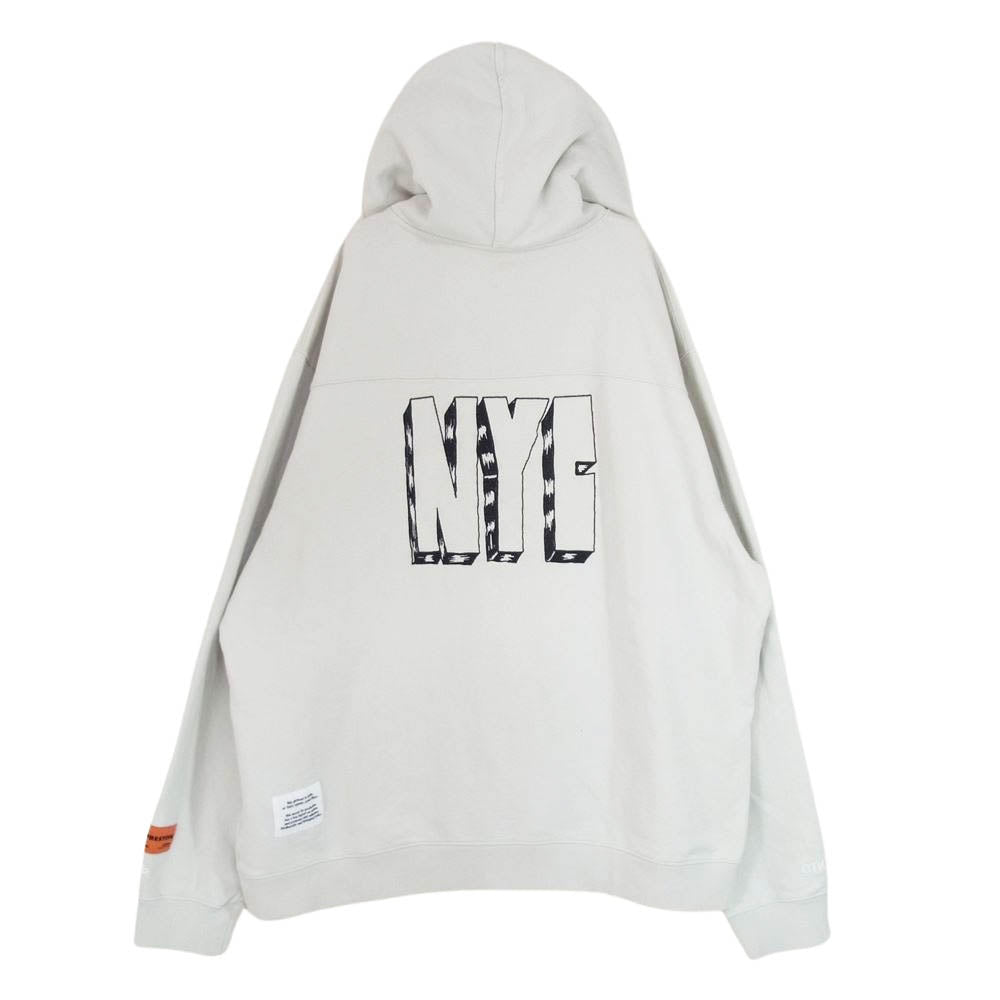 ヘロン プレストン HMBB005S20896027 CTNMB SPRAY HOODIE プルオーバー スウェット パーカー グレー系 L【中古】
