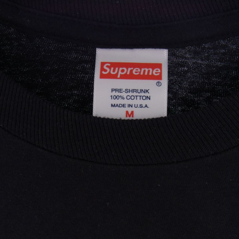 Supreme シュプリーム 20AW  × Future Logo Tee フューチュラフロントロゴ 半袖 Tシャツ ブラック系 M【中古】