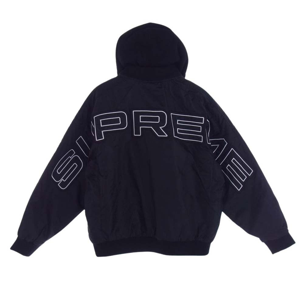 Supreme シュプリーム 24SS Hooded Stadium Jacket フーデッド スタジアム ジャケット スタジャン ブラック系 M【新古品】【未使用】【中古】