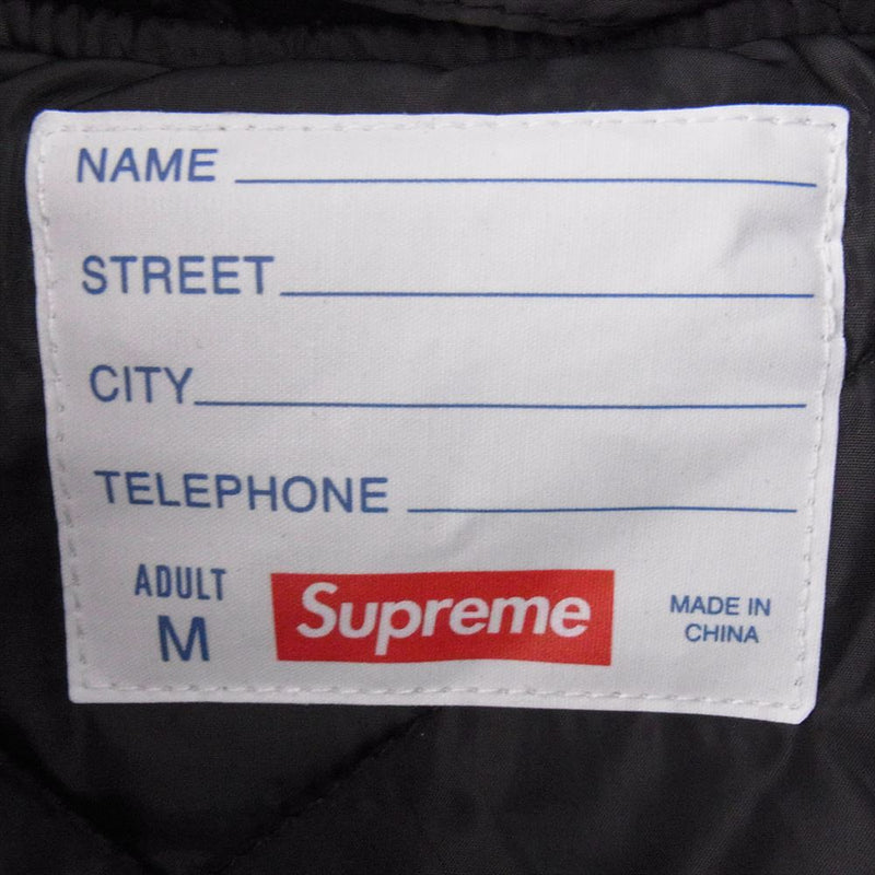 Supreme シュプリーム 24SS Hooded Stadium Jacket フーデッド スタジアム ジャケット スタジャン ブラック系 M【新古品】【未使用】【中古】