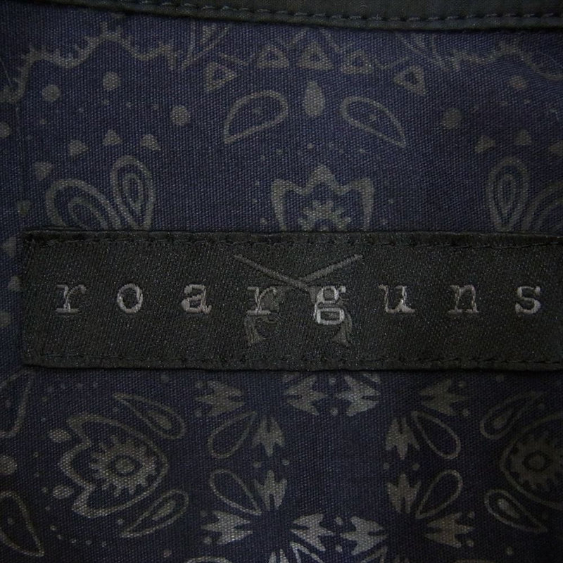 ROARGUNS ロアーガンズ 21SGS-01 バンダナ MIX 長袖 シャツ ネイビー系 1【極上美品】【中古】