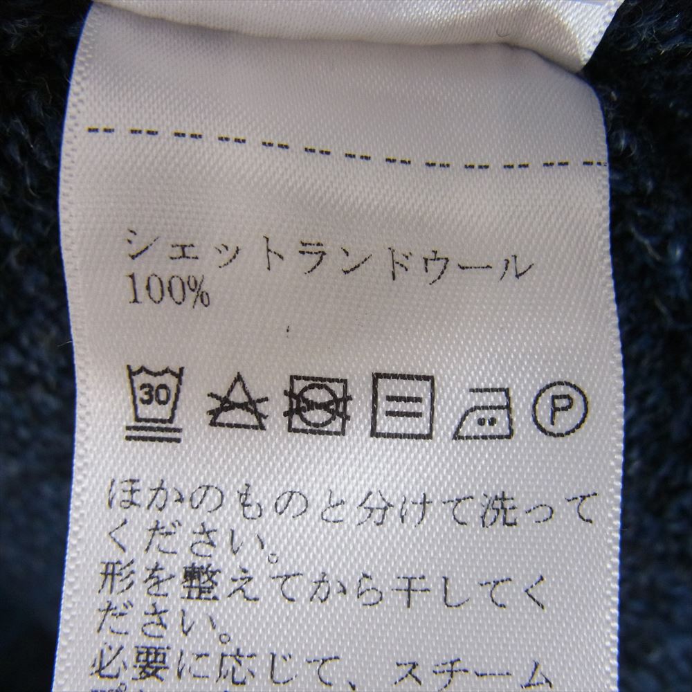 PENDLETON ペンドルトン RF532 WASHABLE WOOL Shetland Crew シェットランド クルー ニット  ネイビー系 M【新古品】【未使用】【中古】