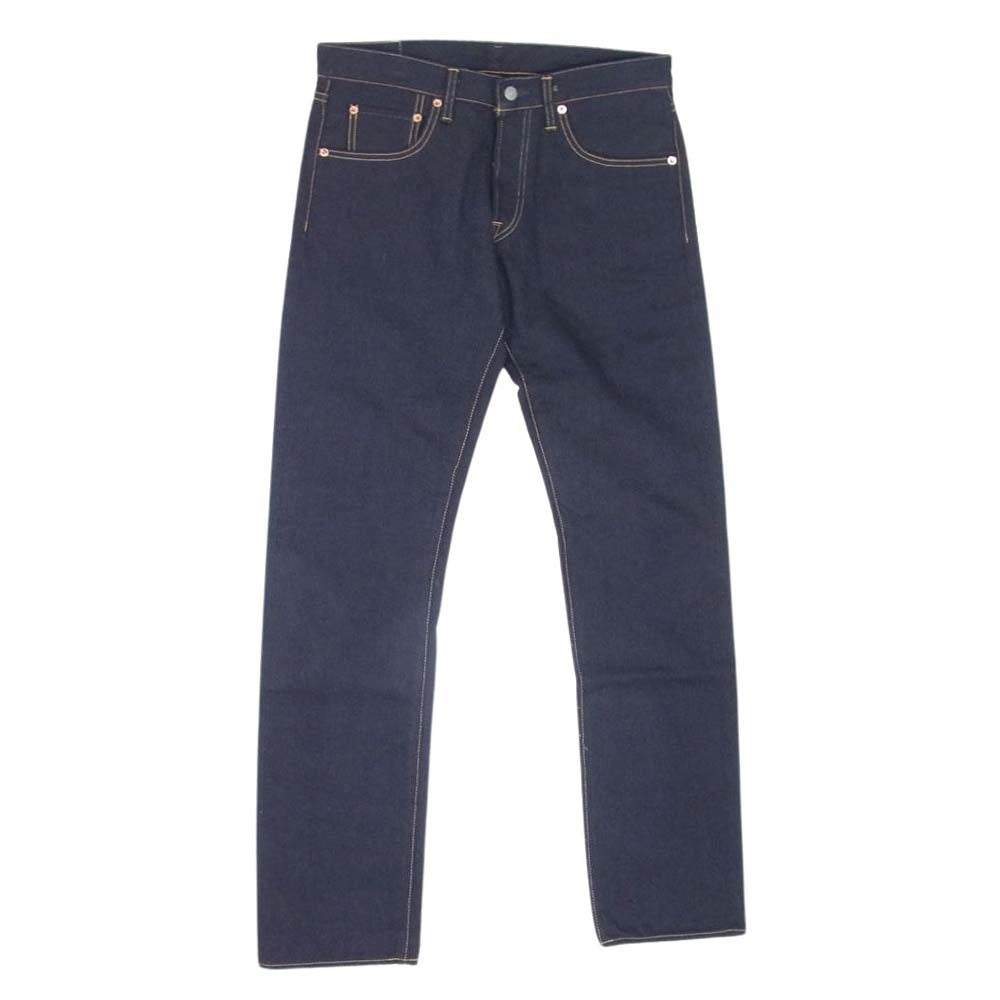 MaruniJeans BI-18536 毘沙門天 天然藍ジーンズ ロイヤルパープル ストレート デニム パンツ インディゴブルー系 33【極上美品】【中古】