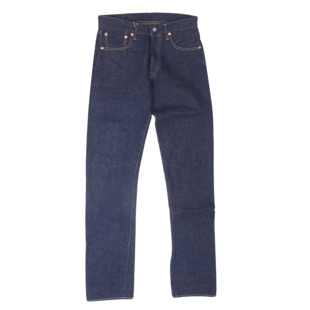 MaruniJeans 毘沙門天 天然藍ジーンズ ストレート デニム パンツ インディゴブルー系 30【極上美品】【中古】