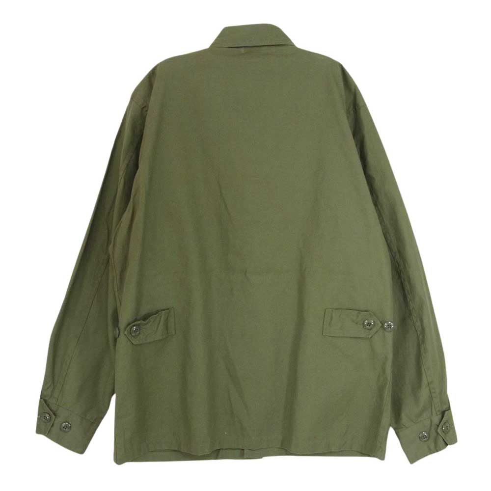 Buzz Rickson's バズリクソンズ BR12247 COMBAT Tropical ジャングルファティーグ トロピカル コンバット ミリタリー ワーク シャツ ジャケット  カーキ系 M【新古品】【未使用】【中古】