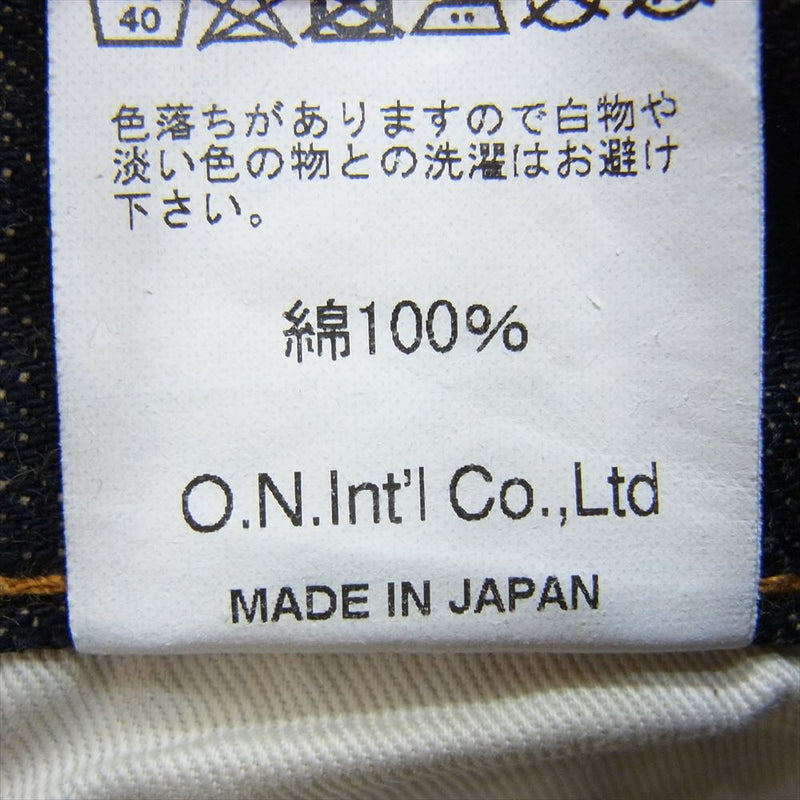 鬼デニム ONI622-14KBE 青鬼 14oz リラックス テーパード デニム パンツ  インディゴブルー系 30【極上美品】【中古】