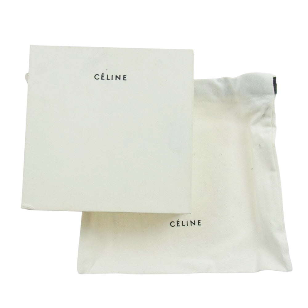 CELINE セリーヌ マンテルチェーン レザー ベルト ブラック系【中古】