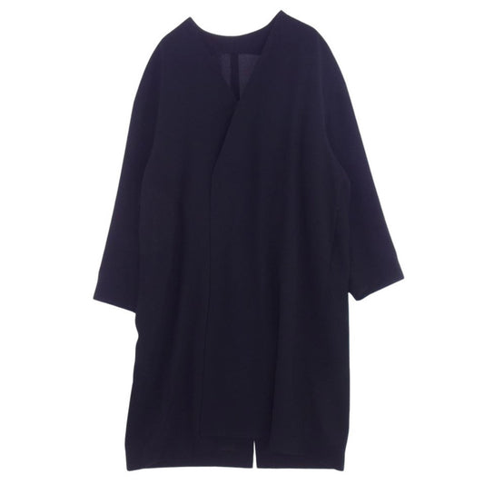 ユナイテッドアローズアンドサンズ 5525-299-0664 by DAISUKE OBANA 3 C/LESS DB COAT ダイスケ オバナ ノーカラー ロング  コート ブラック系 L【美品】【中古】