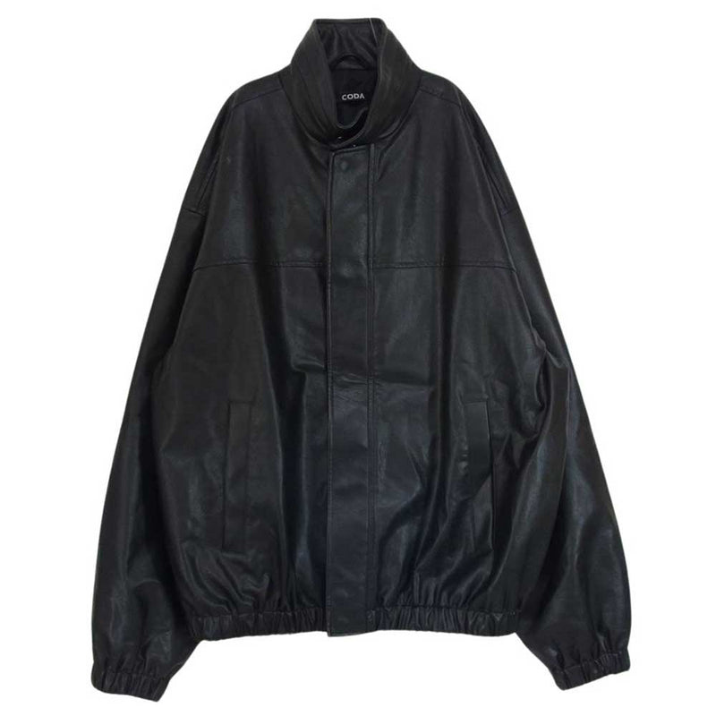 コーダ SYNTHETIC LEATHER OVERSIZED JACKET シンセティック レザー オーバー サイズ レザー ブルゾン ジャケット ブラック系 2【中古】