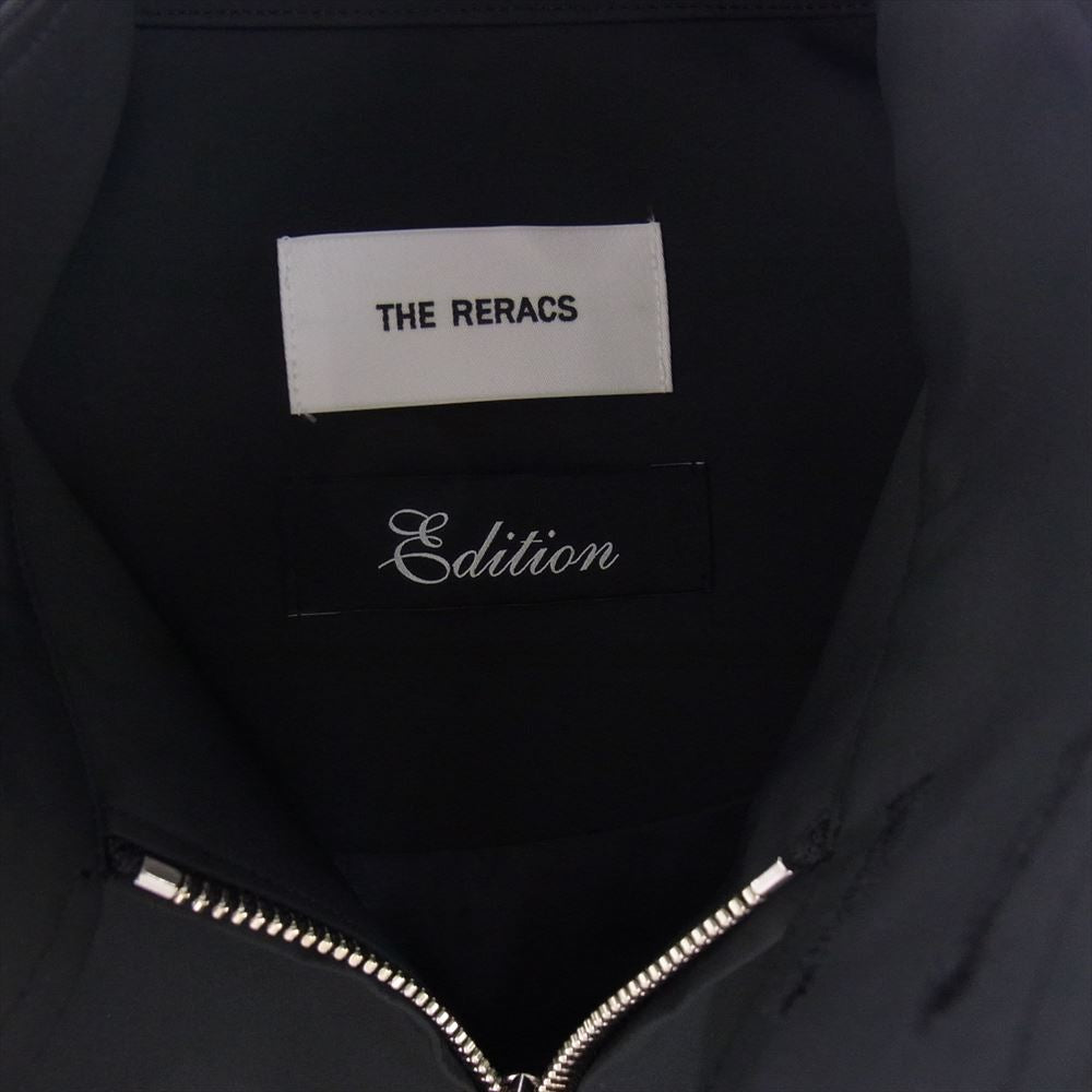 ザ・リラクス 24SS 24SS-RECT-403-J HIGH NECK HARRINGTON COAT ハイネック ハリントン ロング コート ブラック系 48【極上美品】【中古】