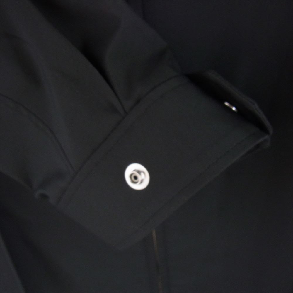 ザ・リラクス 24SS 24SS-RECT-403-J HIGH NECK HARRINGTON COAT ハイネック ハリントン ロング コート ブラック系 48【極上美品】【中古】