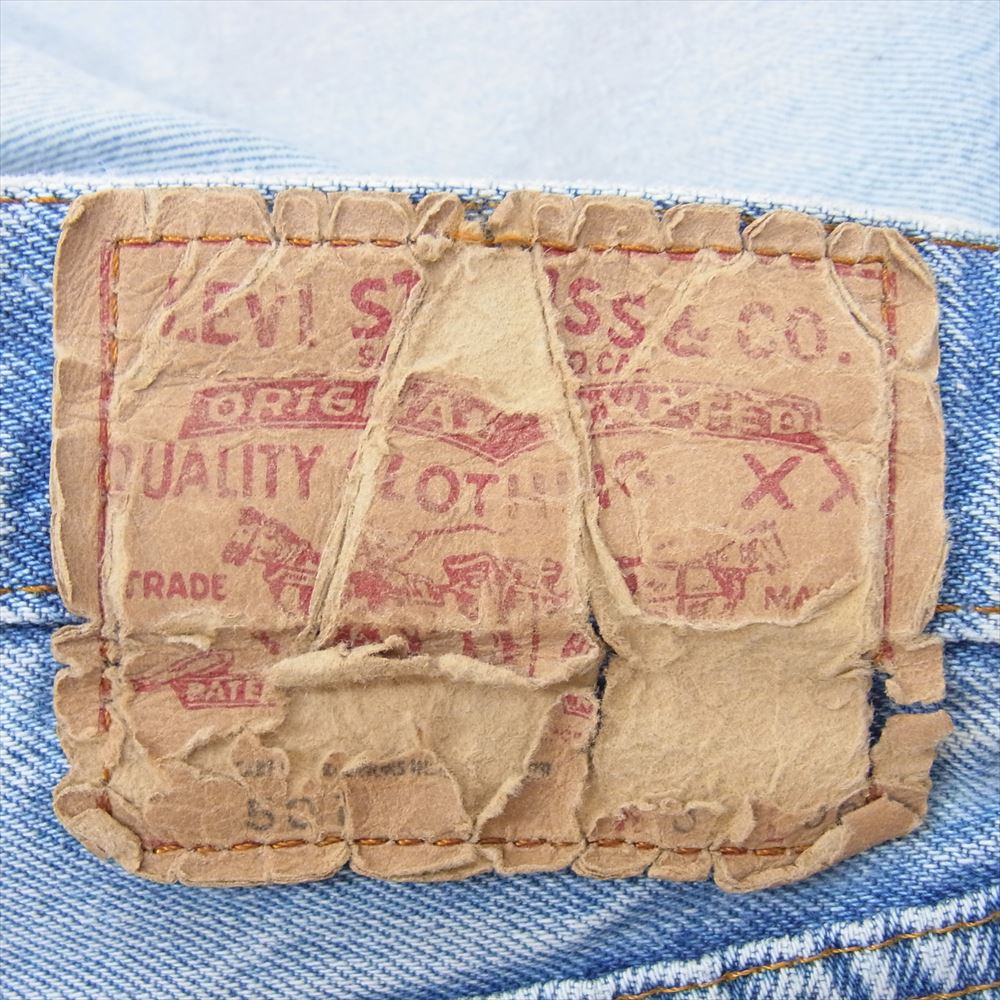 Levi's リーバイス 501 ボタン裏刻印524 エルパソ SMALLe スモールe セルビッジ 赤耳 ボタンフライ ストレート デニム パンツ ウォッシュブルー インディゴブルー系 サイズ表記無【中古】