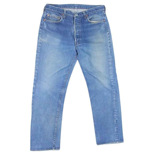 Levi's リーバイス 501 ボタン裏刻印524 エルパソ SMALLe スモールe セルビッジ 赤耳 ボタンフライ ストレート デニム パンツ インディゴブルー系 36【中古】