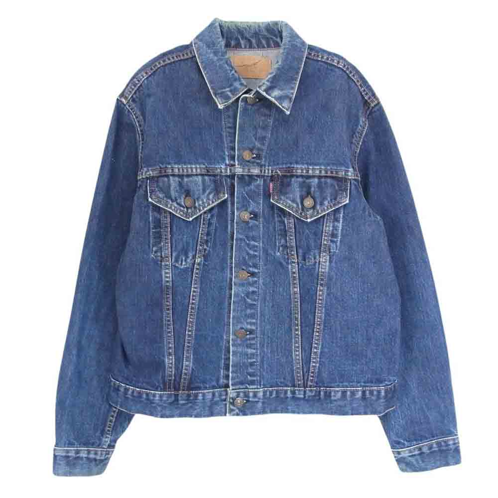 Levi's リーバイス 70505 vintage BIGE 3rd ビッグE サード ポケット裏 カンヌキ黒 デニム ジャケット インディゴブルー系 サイズ表記無【中古】