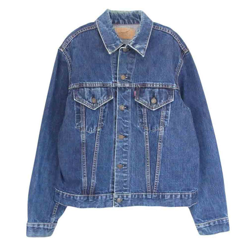 Levi's リーバイス 70505 vintage BIGE 3rd ビッグE サード ポケット裏 カンヌキ黒 デニム ジャケット インディゴブルー系 サイズ表記無【中古】