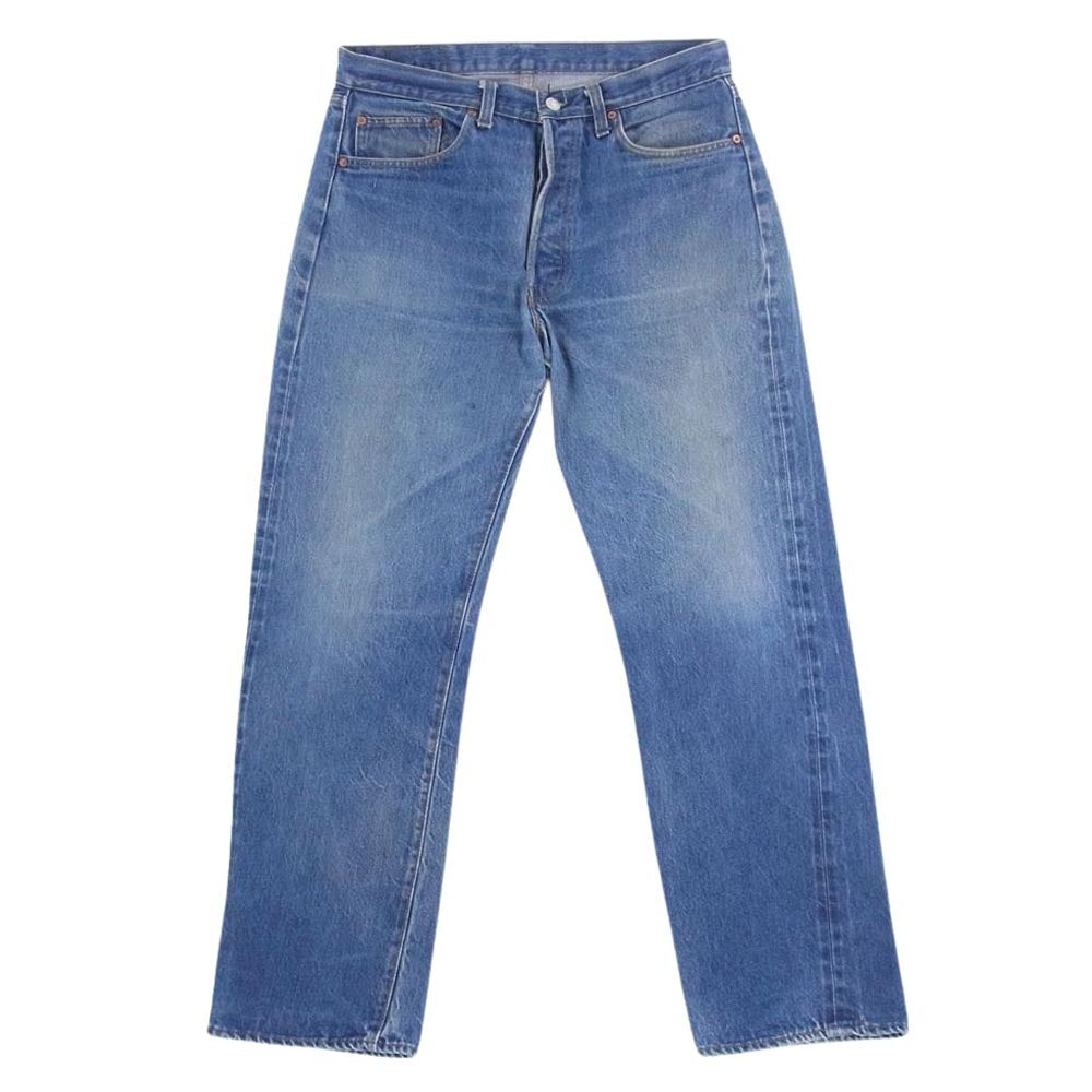 Levi's リーバイス 501 66後期 ボタン裏刻印6 SMALLe スモールe セルビッジ ボタンフライ ストレート デニム パンツ インディゴブルー系【中古】