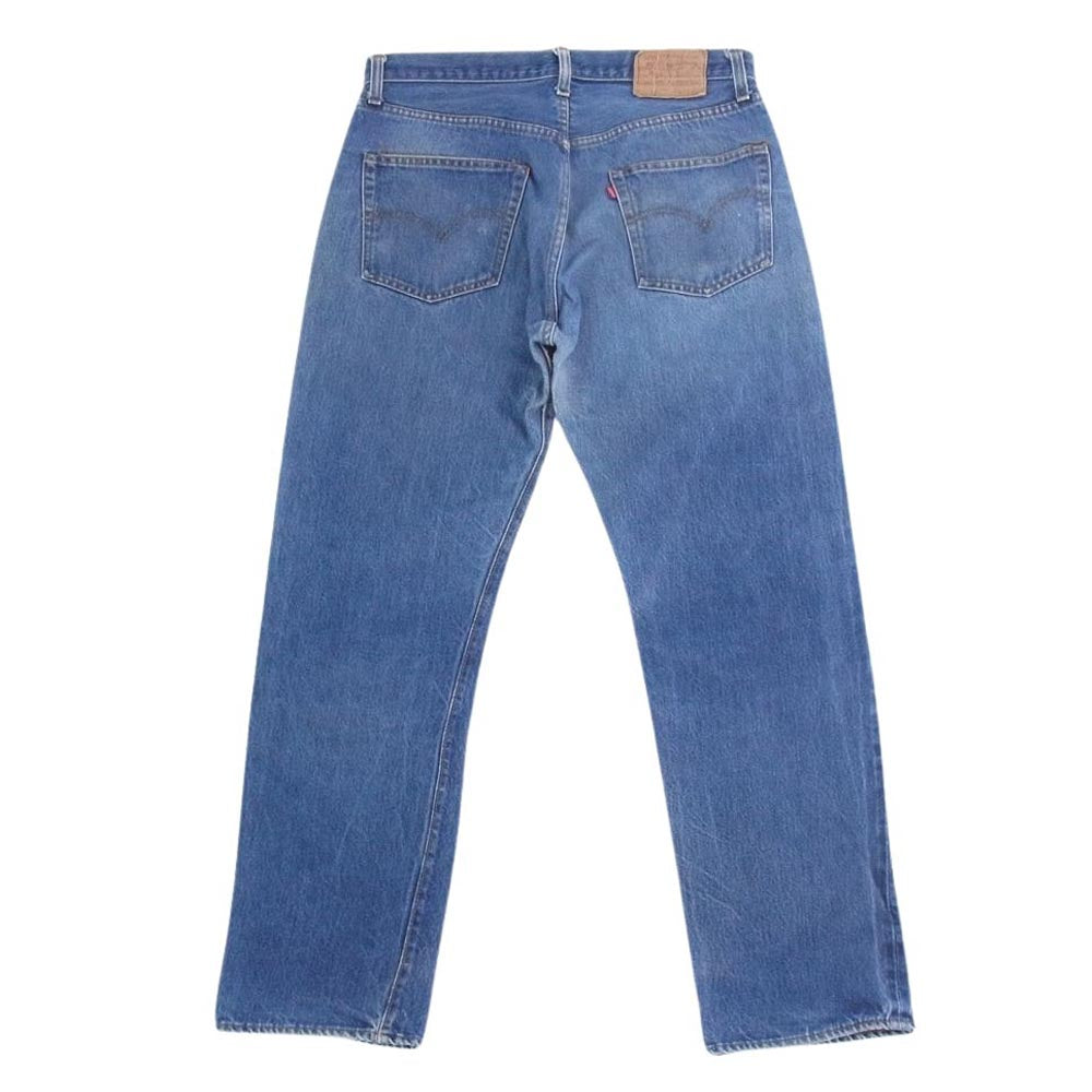 Levi's リーバイス 501 66後期 ボタン裏刻印6 SMALLe スモールe セルビッジ ボタンフライ ストレート デニム パンツ インディゴブルー系【中古】
