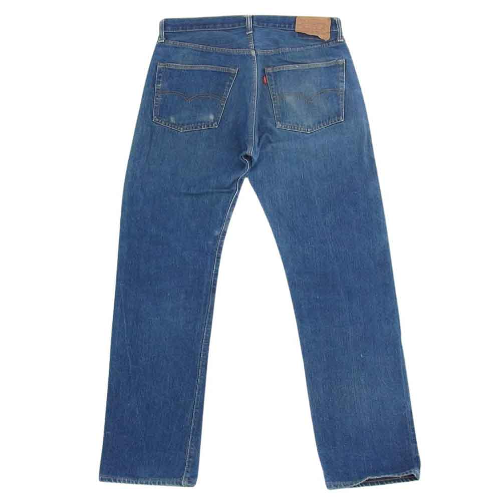 Levi's リーバイス 501 66前期 ボタン裏刻印6 SMALLe スモールe セルビッジ ボタンフライ ストレート デニム パンツ インディゴブルー系【中古】