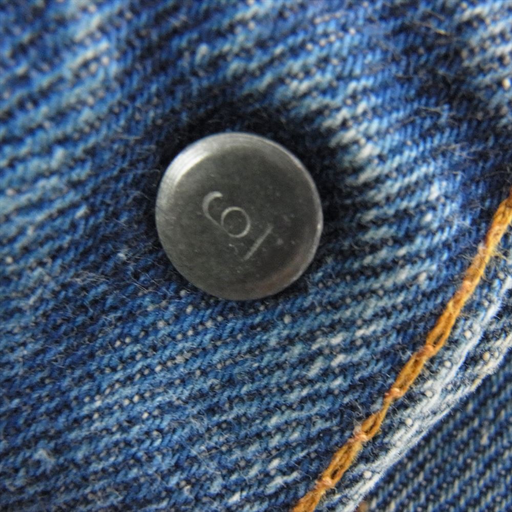 Levi's リーバイス 501 66前期 ボタン裏刻印6 SMALLe スモールe セルビッジ ボタンフライ ストレート デニム パンツ インディゴブルー系【中古】