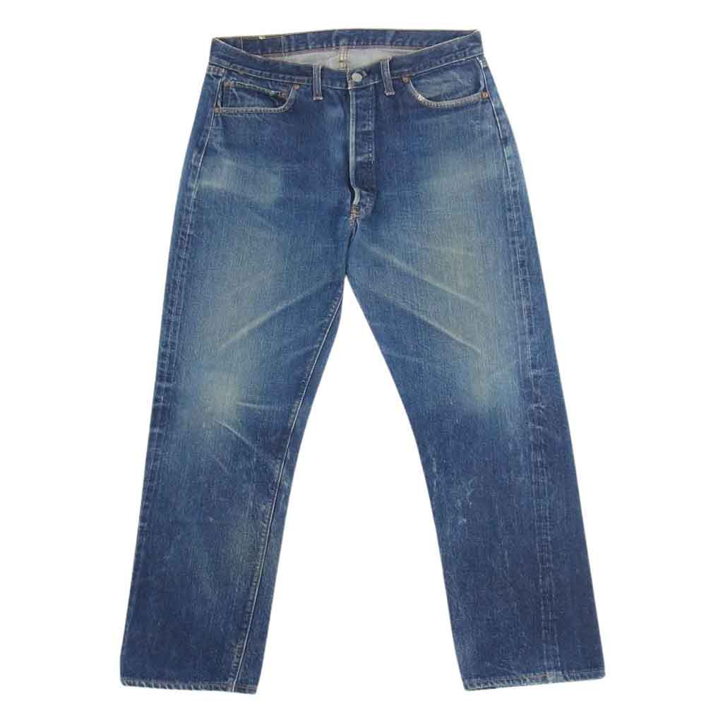 Levi's リーバイス 501 66前期 ボタン裏刻印6 BIGE ビッグE セルビッジ ボタンフライ ストレート デニム パンツ インディゴブルー系【中古】