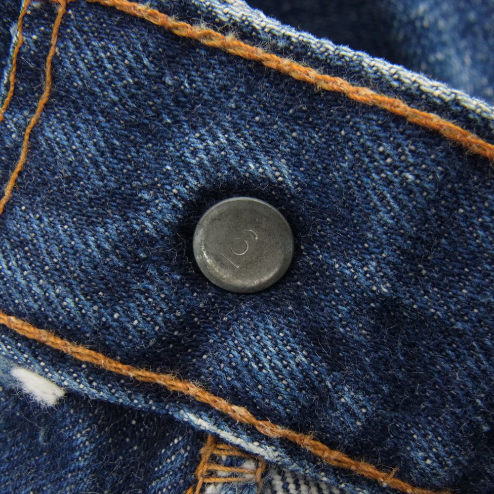 Levi's リーバイス 501 66前期 ボタン裏刻印6 BIGE ビッグE セルビッジ ボタンフライ ストレート デニム パンツ インディゴブルー系【中古】