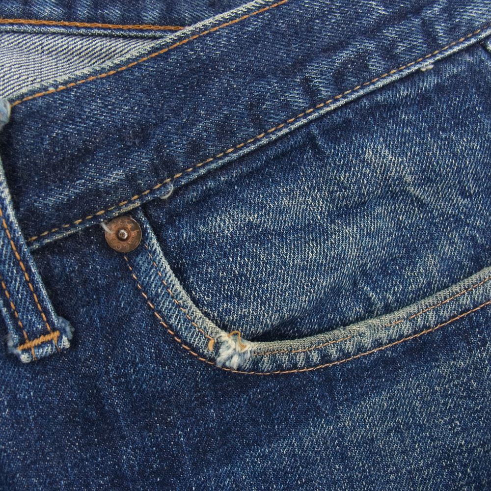 Levi's リーバイス 501 66前期 ボタン裏刻印6 BIGE ビッグE セルビッジ ボタンフライ ストレート デニム パンツ インディゴブルー系【中古】