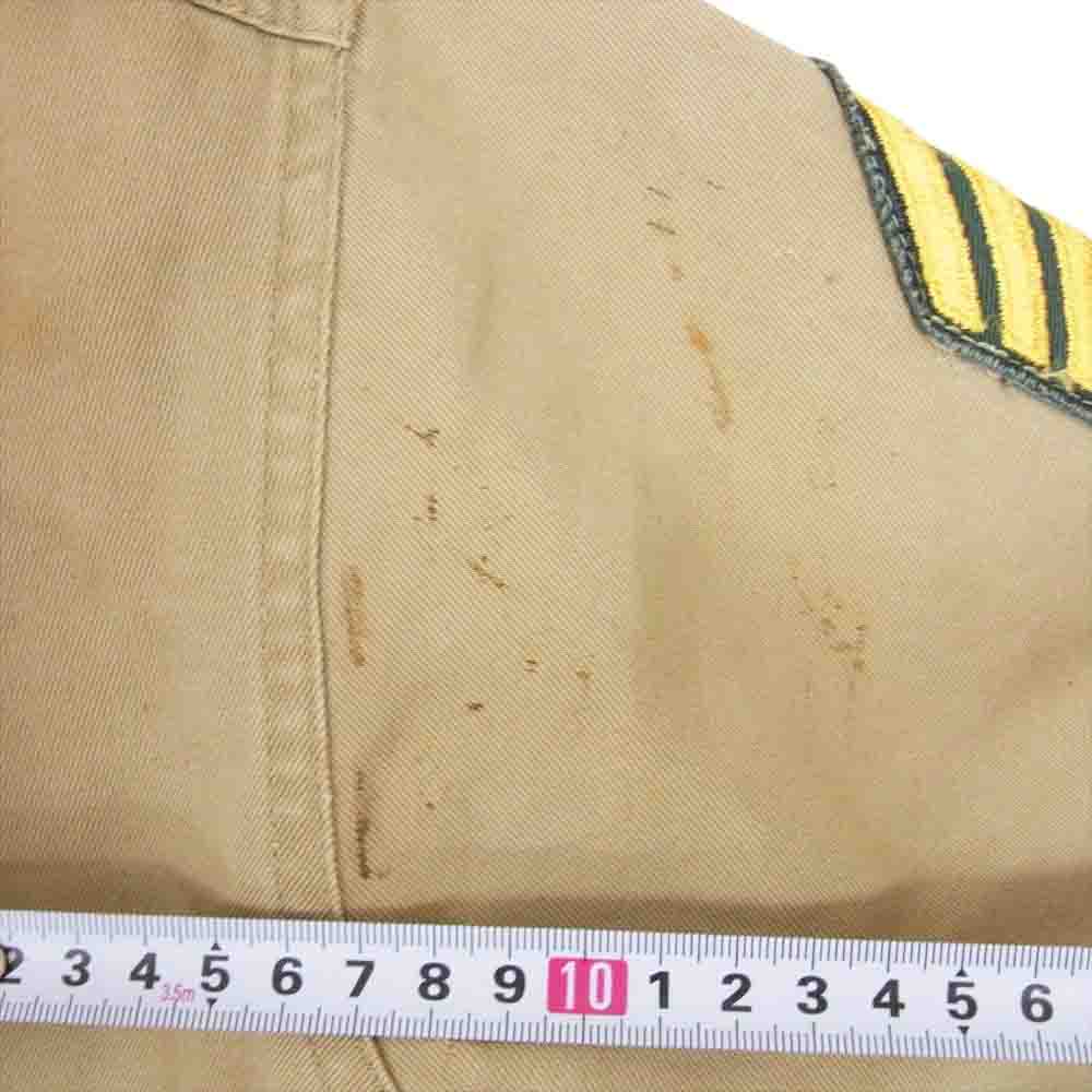 ヴィンテージ USMC 袖 ワッペン ショートスリーブ 半袖 シャツ ベージュ系 サイズ表記無【中古】