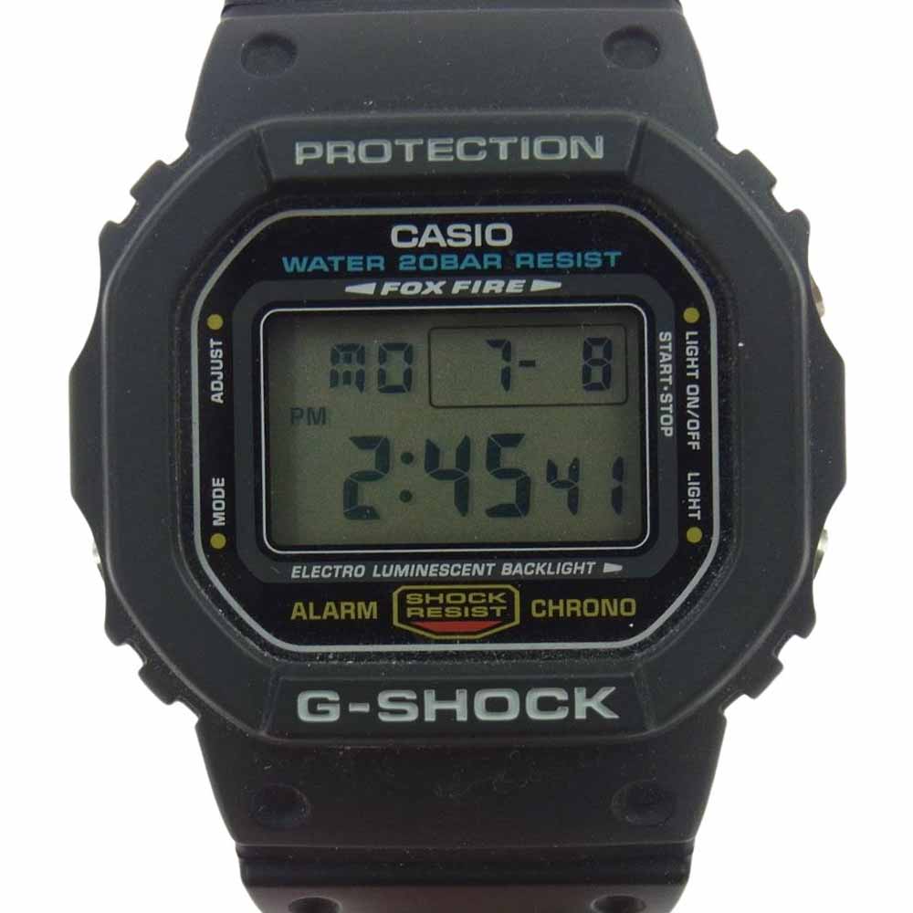 G-SHOCK ジーショック DW-5600E クォーツ デジタル ウォッチ 腕時計 ブラック系【中古】