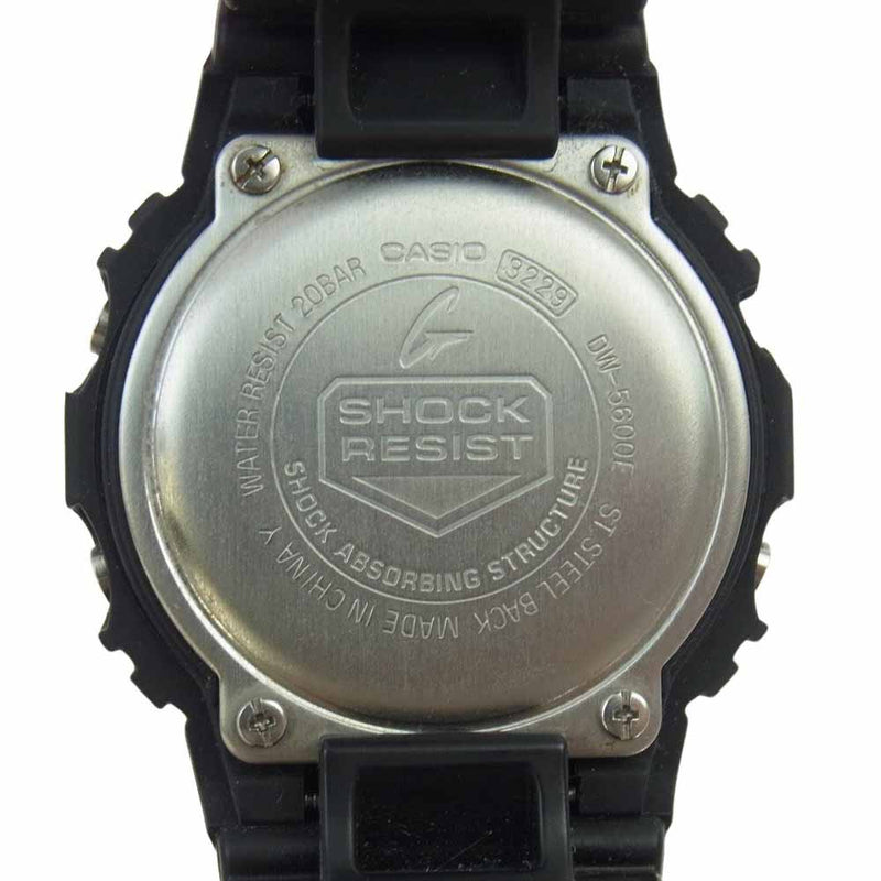 G-SHOCK ジーショック DW-5600E クォーツ デジタル ウォッチ 腕時計 ブラック系【中古】