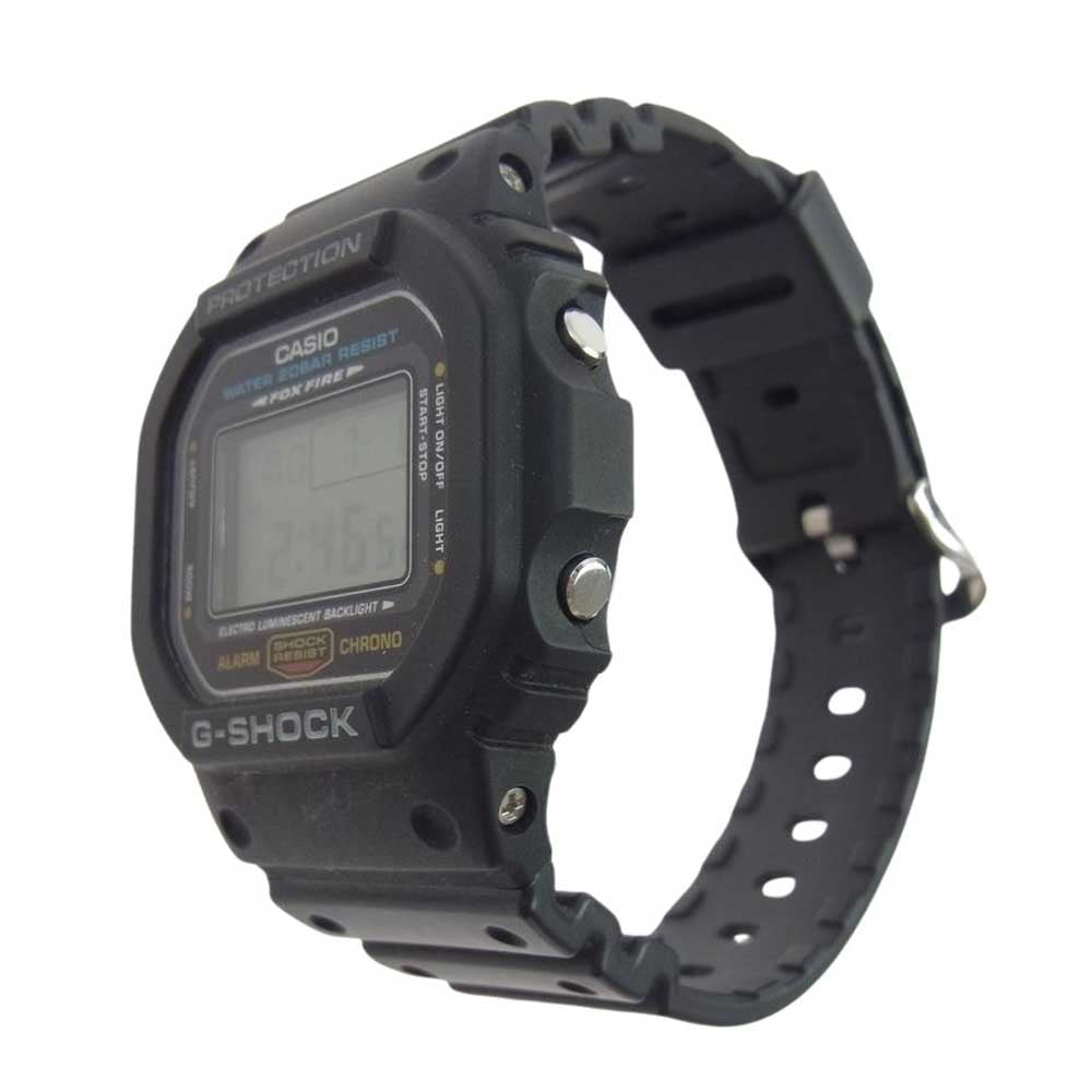 G-SHOCK ジーショック DW-5600E クォーツ デジタル ウォッチ 腕時計 ブラック系【中古】