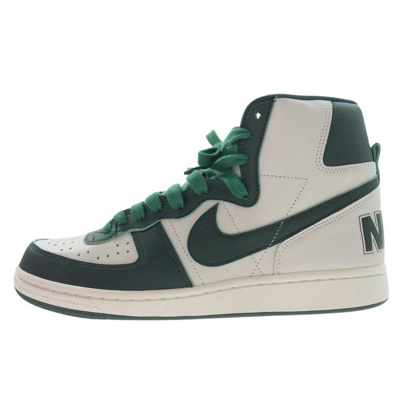 NIKE ナイキ FD0650-100 Terminator High Noble Green ターミネーター  ハイカット スニーカー ホワイト系 グリーン系 27.5ｃｍ【新古品】【未使用】【中古】