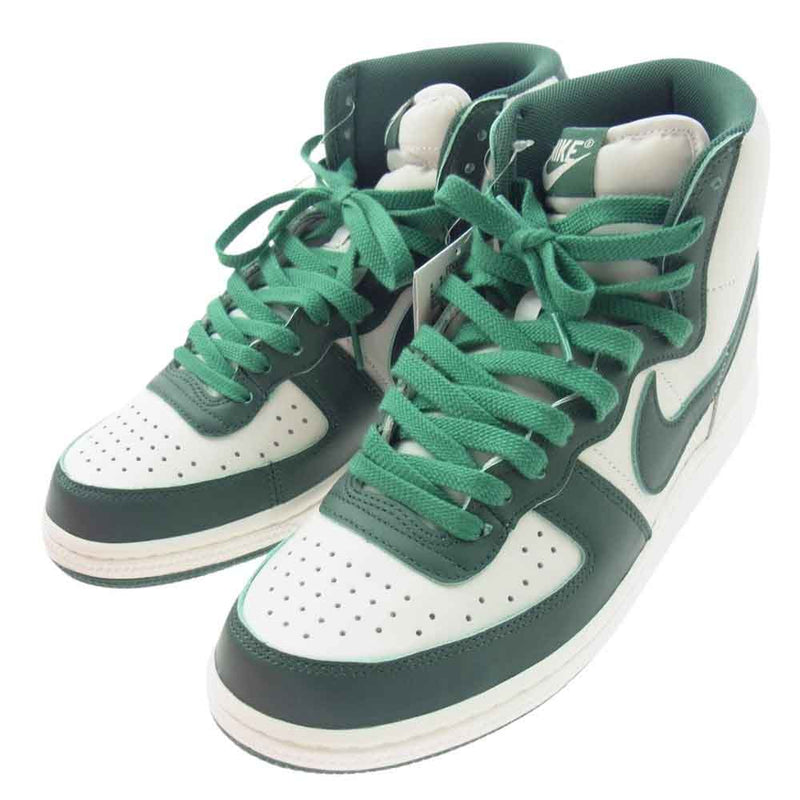 NIKE ナイキ FD0650-100 Terminator High Noble Green ターミネーター  ハイカット スニーカー ホワイト系 グリーン系 27.5ｃｍ【新古品】【未使用】【中古】