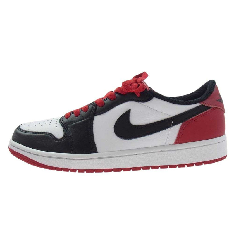 NIKE ナイキ CZ0790-106 Air Jordan 1 Retro Low OG Black Toe エアジョーダン1 レトロ ローカット スニーカー ホワイト系 ブラック系 レッド系 27.5ｃｍ【新古品】【未使用】【中古】