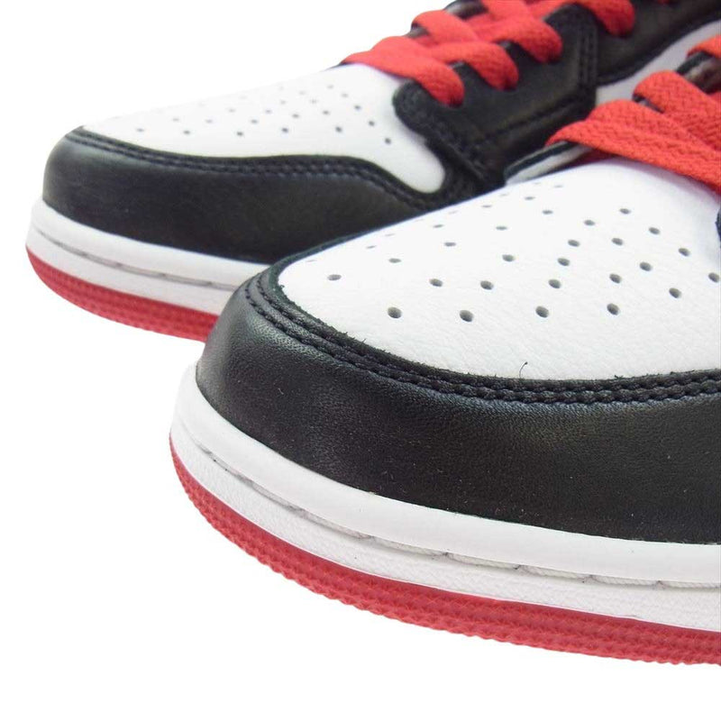 NIKE ナイキ CZ0790-106 Air Jordan 1 Retro Low OG Black Toe エアジョーダン1 レトロ ローカット スニーカー ホワイト系 ブラック系 レッド系 27.5ｃｍ【新古品】【未使用】【中古】