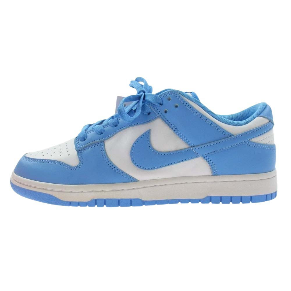 NIKE ナイキ DD1391-102 Dunk Low University Blue ダンク ロー レトロ ローカット スニーカー ホワイト系 ライトブルー系 27.5ｃｍ【極上美品】【中古】