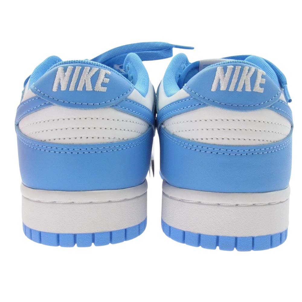 NIKE ナイキ DD1391-102 Dunk Low University Blue ダンク ロー レトロ ローカット スニーカー ホワイト系 ライトブルー系 27.5ｃｍ【極上美品】【中古】